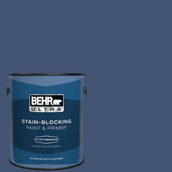 BEHR ULTRA 1 gal. Home Decorators Collection #HDC-CL-26 Champlain Blue Extra Durable Satin Enamel Interior Paint & Primer