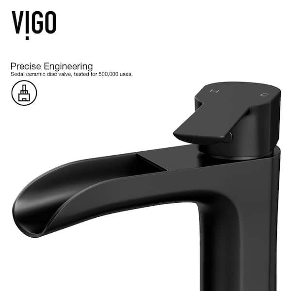 VIGO Niko Single Handle Vessel Sink Faucet with Mounting Hardware