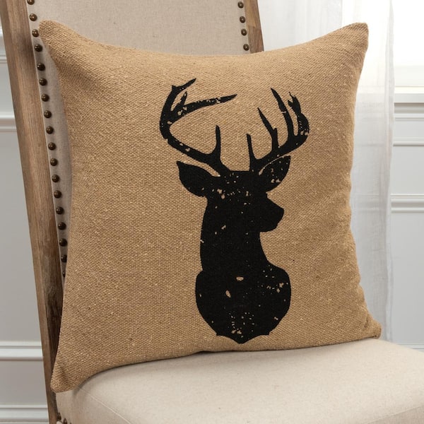 Tatonka Fringed Deer Suede Pillow
