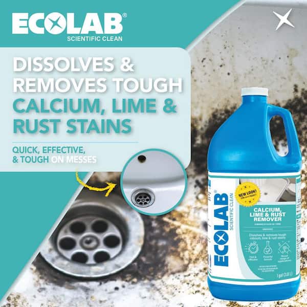 1 Gal. Calcium, Lime and Rust Remover Concentrate, Dissolves Stains and Rust in Bathroom, Kitchen and More