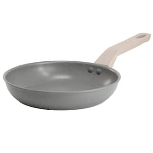 Ambrose 8 in. Nonstick Aluminum Frying Pan in Matte Grey