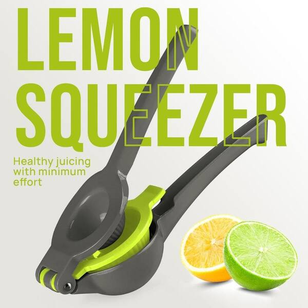 Zulay Kitchen Metal 2-in-1 Lemon Squeezer Hand Juicer Manual