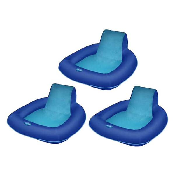 Swimways Spring Float SunSeat Floating Pool Lounge Chair (3-Pack)