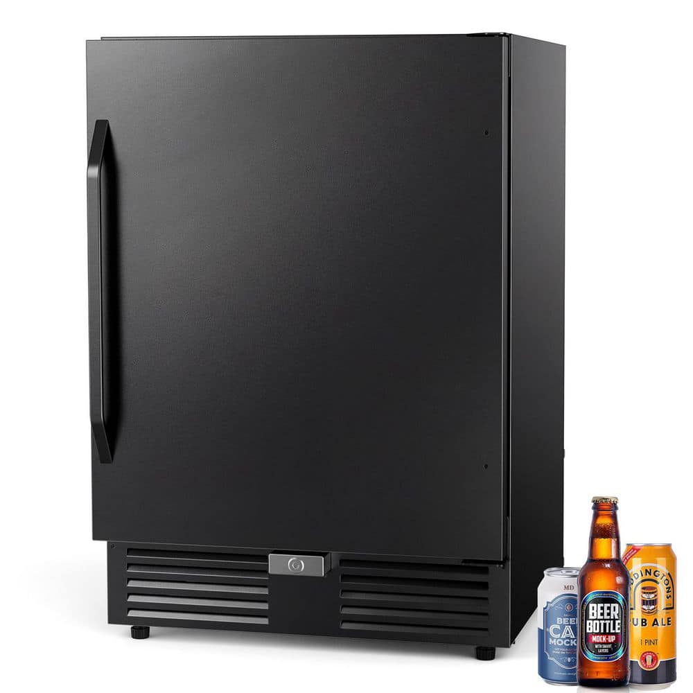 Commercial Ice Maker 19in. 200 lb./24 H Stainless Steel Freestanding Ice Maker Machine with Full Cube Production