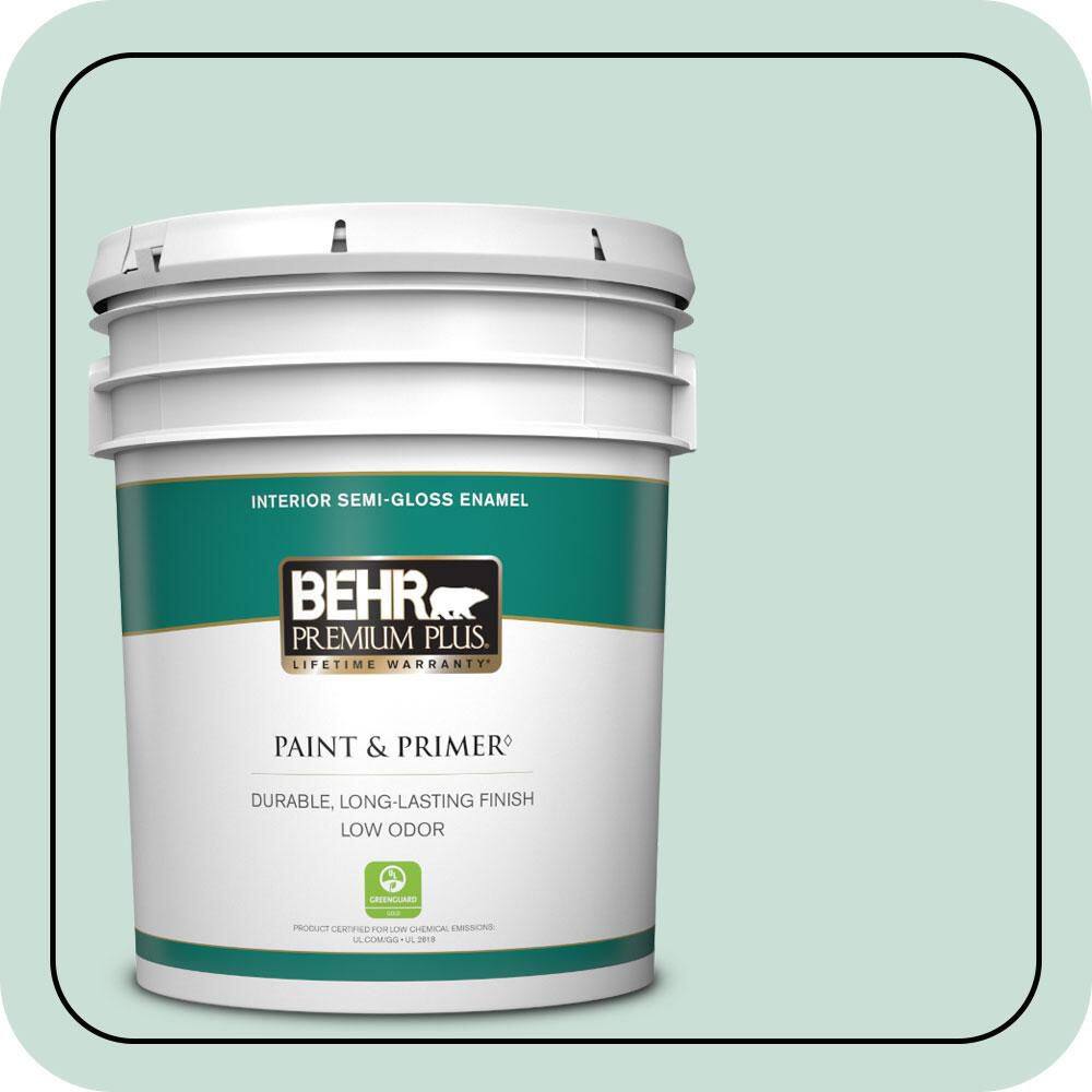 5 gal. #M430-2 Ice Rink Semi-Gloss Enamel Low Odor Interior Paint & Primer price history on PriceWatchPro