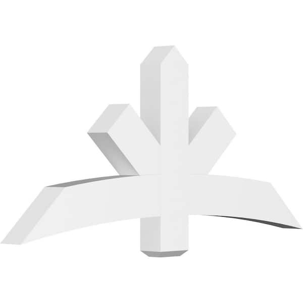 Ekena Millwork Alberta 60 in. W x 27.5 in. H x 4 in. D Signature Polyurethane Bracket