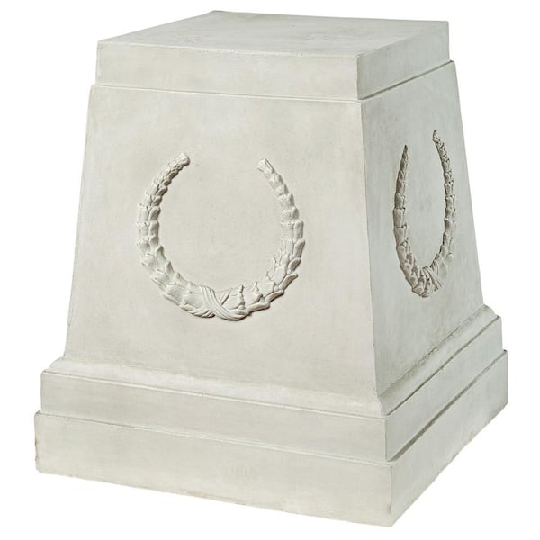 Design Toscano 25 in. H Laurel Sculptural Grand Plinth