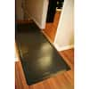 Rhino Anti-Fatigue Mats Industrial Smooth 4 ft. x 22 ft. x 1/2 in. Commercial Floor Mat Anti-Fatigue, Black IS48X22