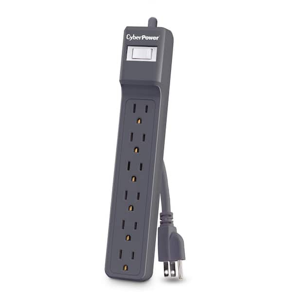 CyberPower 2 ft. 500J 6-Outlet Surge Protector