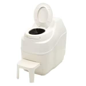 Excel Electric Waterless High Capacity Self Contained Composting Toilet in White