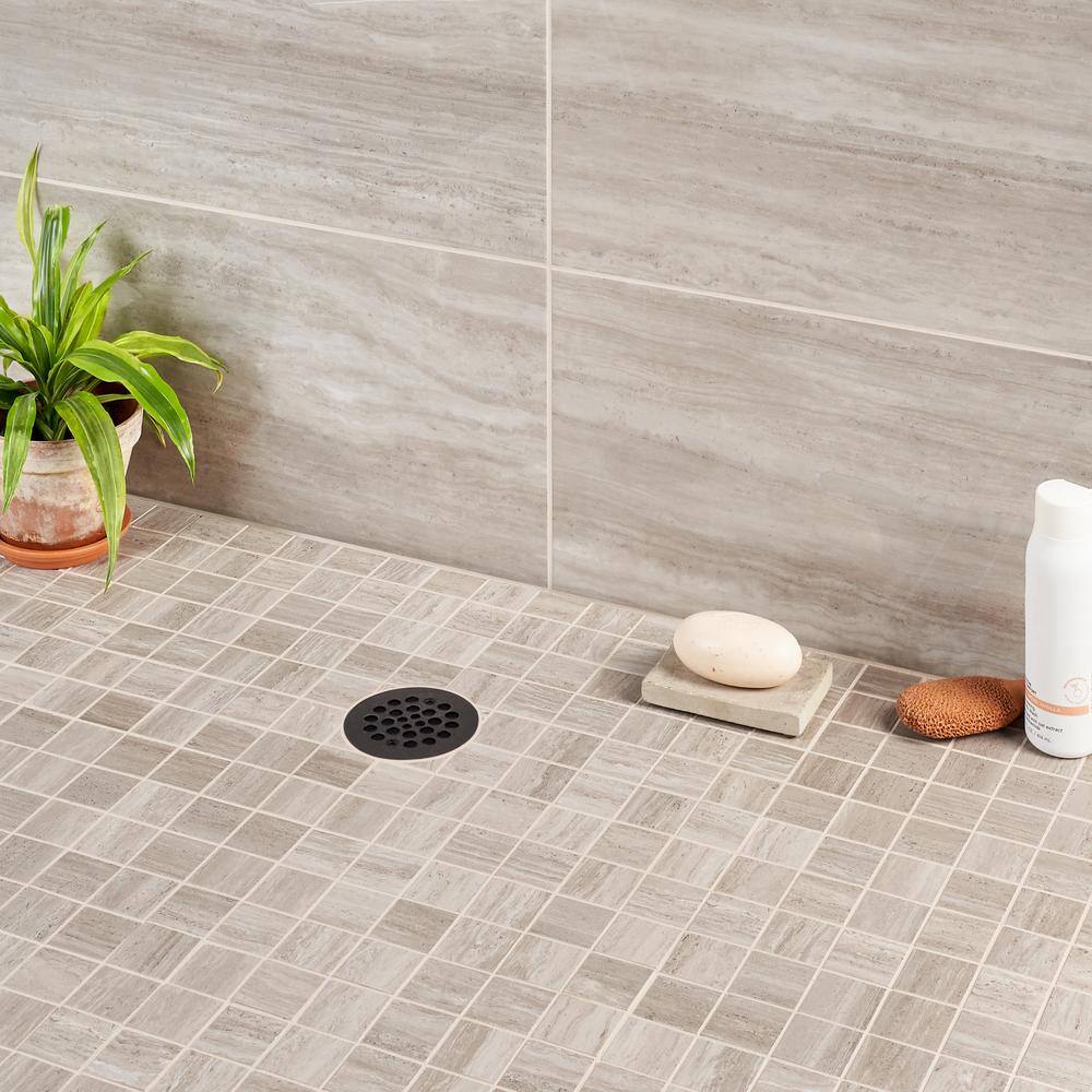 Taupe 12" x 12" Porcelain Matte Mosaic Tile Sheet
