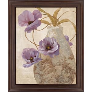 "Purple Sophistication Il" By Nan Framed Graphic Print Nature Wall Art 28 in. x 34 in.
