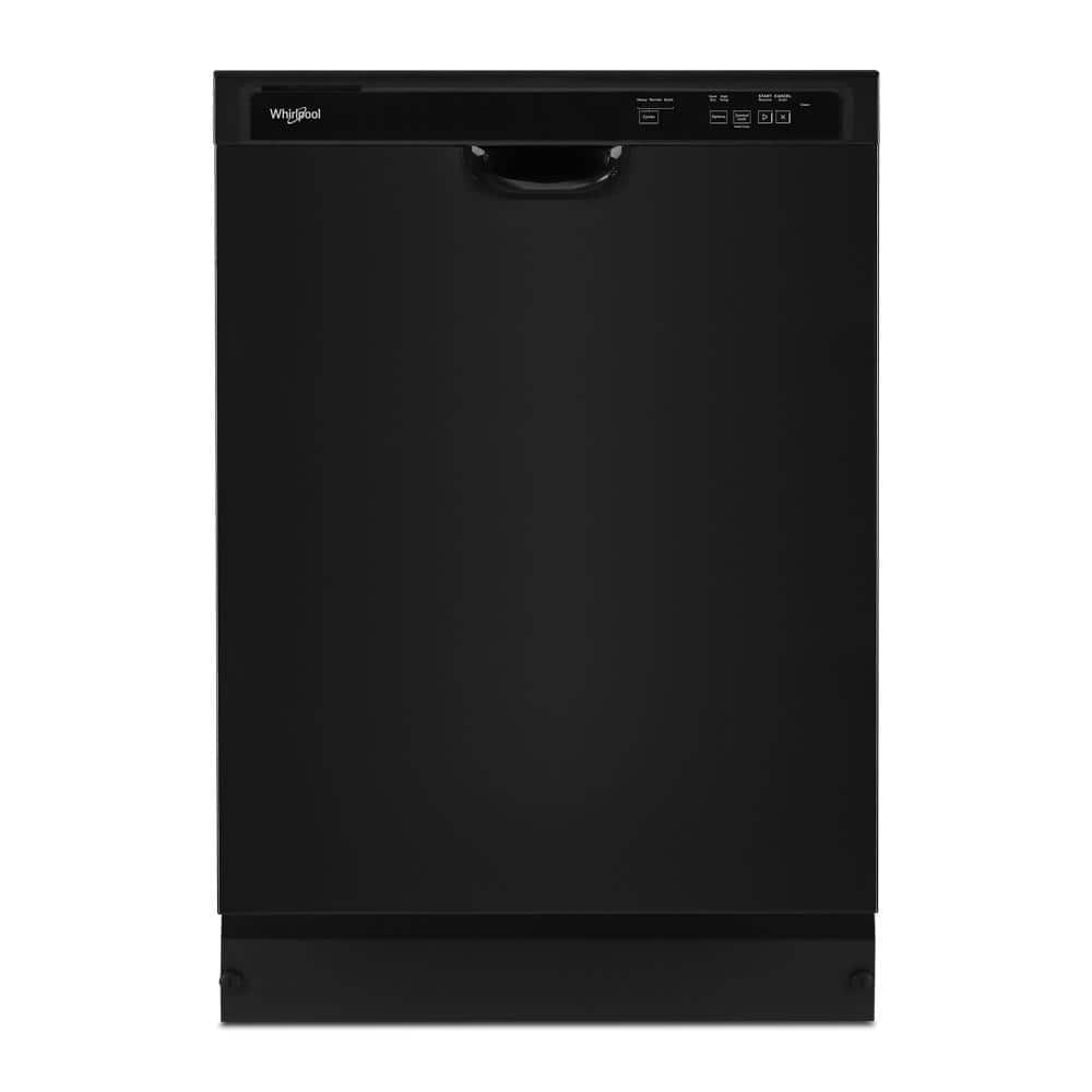 24 in. Built-In Tall Tub Dishwasher in Black with Heated Dry