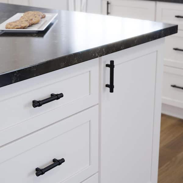 30-Pack Simple Wrapped Bar 3 in. (76 mm) Classic Matte Black Cabinet Drawer Pulls