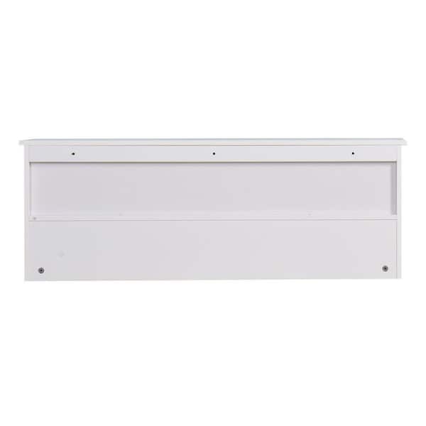 ECOCHIC SPACES INC White 38.6 in. W x 7.9 in. D Wall-Mounted Coat