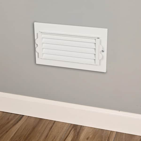 8 Inch Rounded Register 8 in - 4 in - Registers & Grilles - The Home Depot