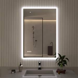 Musci 24 in. W x 36 in. H Rectangular Frameless LED Wall Bathroom Vanity Mirror