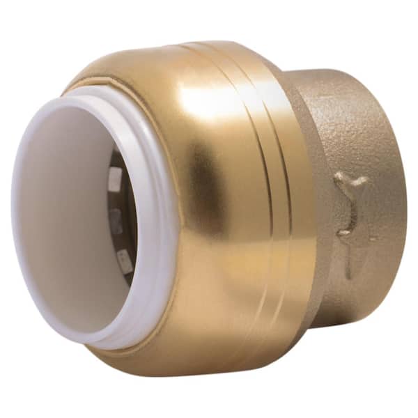 SharkBite 3/4 in. Push-to-Connect PVC IPS Brass End Stop Fitting