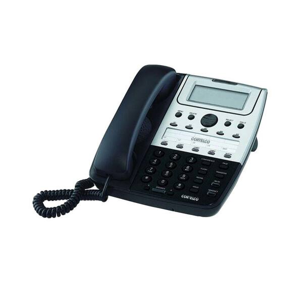 Cortelco Feature 4-Line Corded Telephone - Black