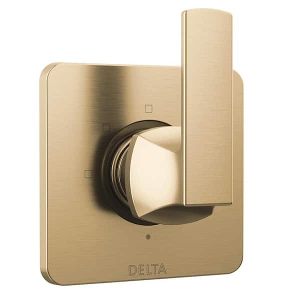 Delta Velum Gold 1-Handle Wall Mount Diverter Valve Trim Kit 3-Setting Diverter in Champagne Bronze (Valve Not Included)