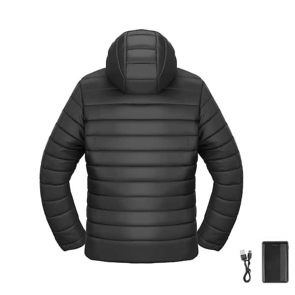 Heated Jacket for Women with 7. 4V Battery, Soft Shell Electric Heating Coat, Windproof Outerwear with 4 Heating Zones