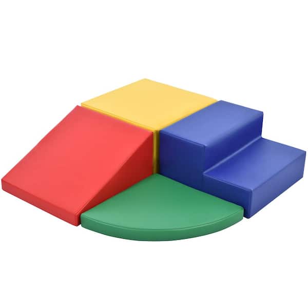 Unbranded Soft Climb and Crawl Foam Playset, Safe Soft Foam Nugget Block for Infants, Preschools, Toddlers, Kids Play in Colorful