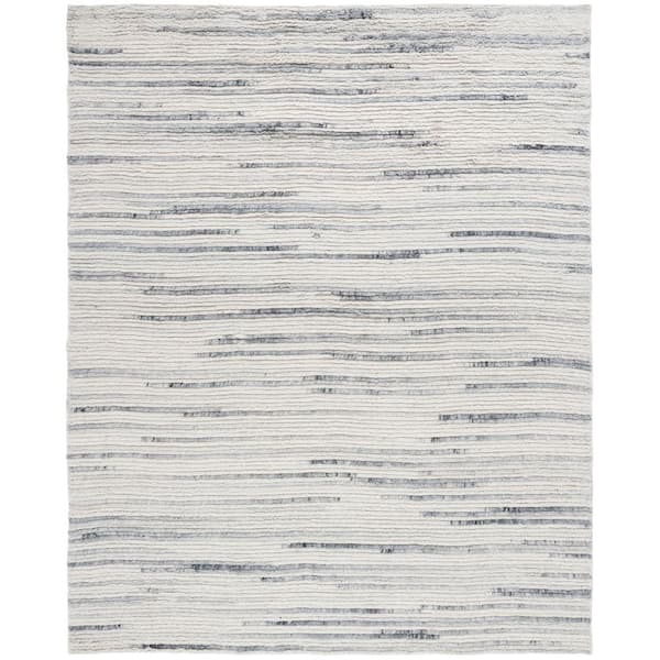 Casablanca 8 ft. x 10 ft. Gray/Ivory Solid Color Area Rug