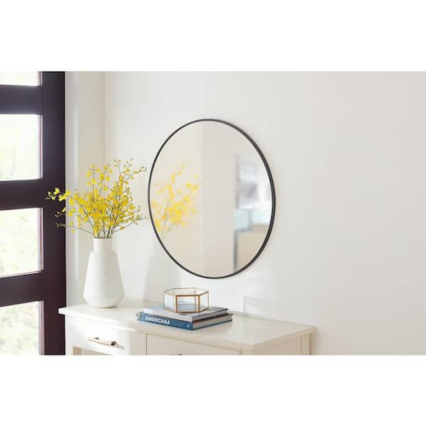 Home Decorators Collection Extra Large Round Gold Classic Accent Mirror (35 in. Diameter)