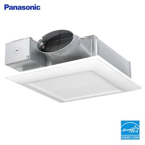 WhisperValue DC Pick-A-Flow 50, 80, or 100 CFM Ceiling or Wall, Very Low Profile Exhaust Fan with Condensation Sensor