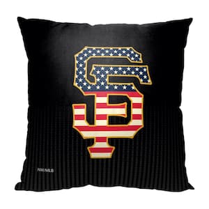 MLB Sf Giants Celebrate Series Printed Polyester Throw Pillow 18 X 18