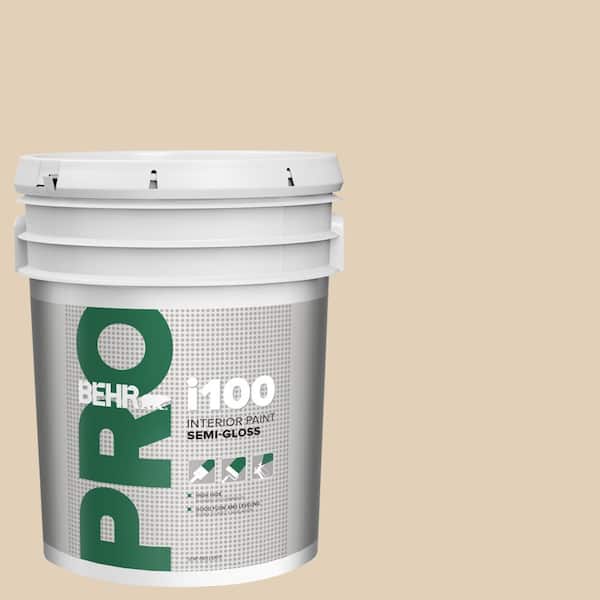 5 gal. #PWN-66 Toasted Cashew Semi-Gloss Interior Paint