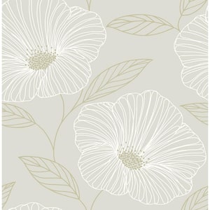 Mythic Dove Floral Paper Strippable Wallpaper (Covers 56.4 sq. ft.)