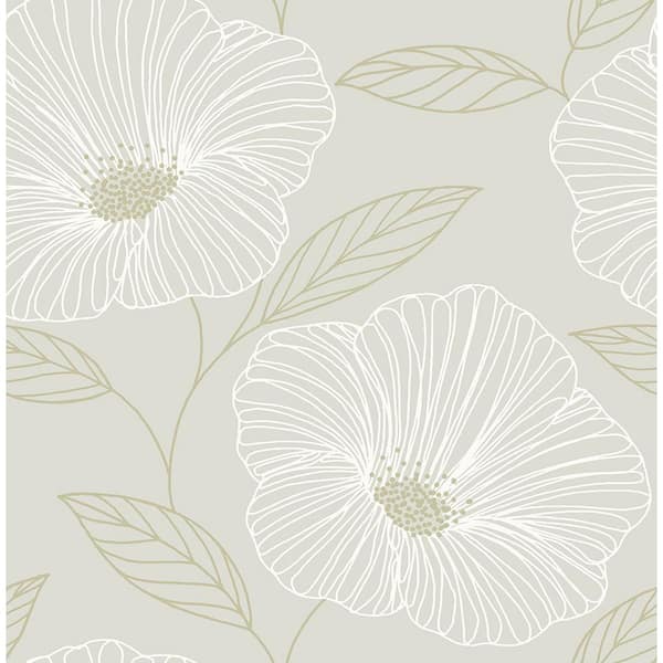 Mythic Dove Floral 2764-24320 Brewster Wallpaper