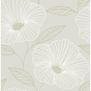 Mythic Dove Floral Dove Wallpaper Sample