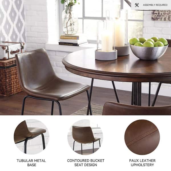 Signature DESIGN BY ASHLEY Centiar Brown/Black Faux Leather