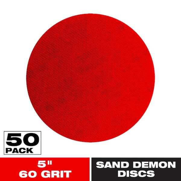 5 in. 60-Grit SandNet Disc with Free Application Pad (50-Pack)