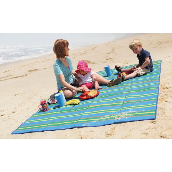 Waterproof Picnic Camping Blanket Handy Mat Foldable Beach Rug w/ Strap 60"x78" 