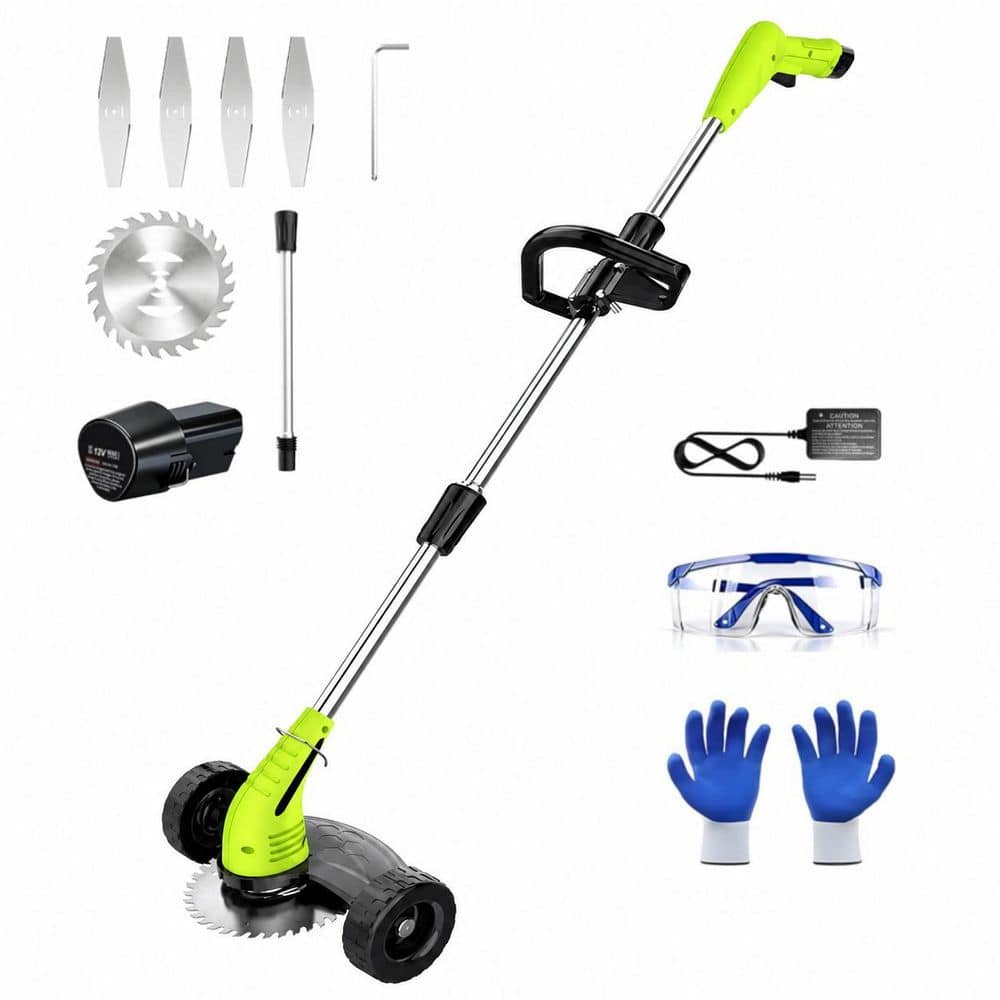 Electric Weed Wacker Cordless 12V Battery Powered Weed Eater with Adjustable Pole, Lightweight Trimmer Cutter price history on PriceWatchPro