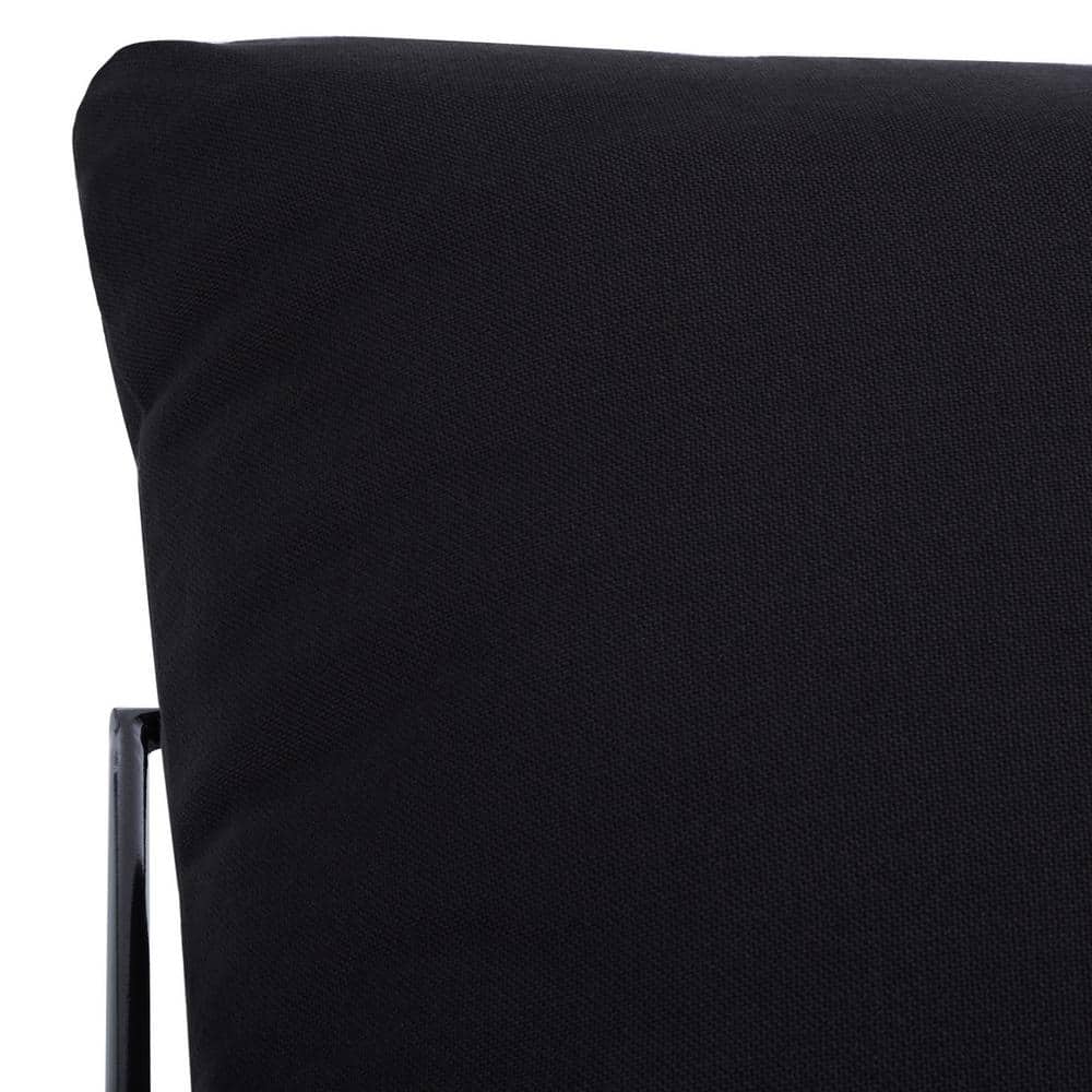 Portland Black Iron Frame Pillow Top Accent Chair