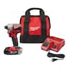 Milwaukee M18 18V Lithium-Ion Compact Brushless Cordless 1/4 in