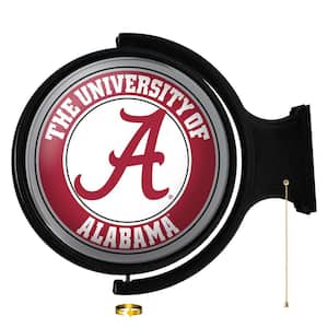 OFFICIALLY LICENSED ALABAMA CRIMSON TIDE NO PLACE LIKE HOME WALL HANGING PLAQUE ON A DECORATIVE CHAIN BY ON EDGE CREATIONS 9 X 24 