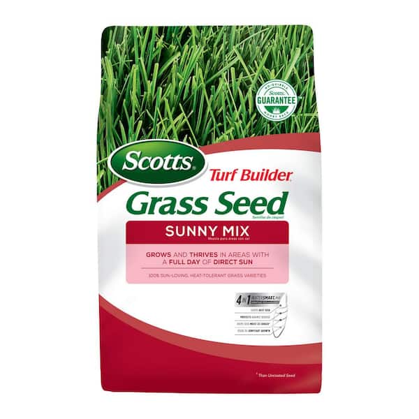 Scotts Turf Builder 3 lbs. Grass Seed Sunny Mix Grows and Thrives in Areas of Direct Sun
