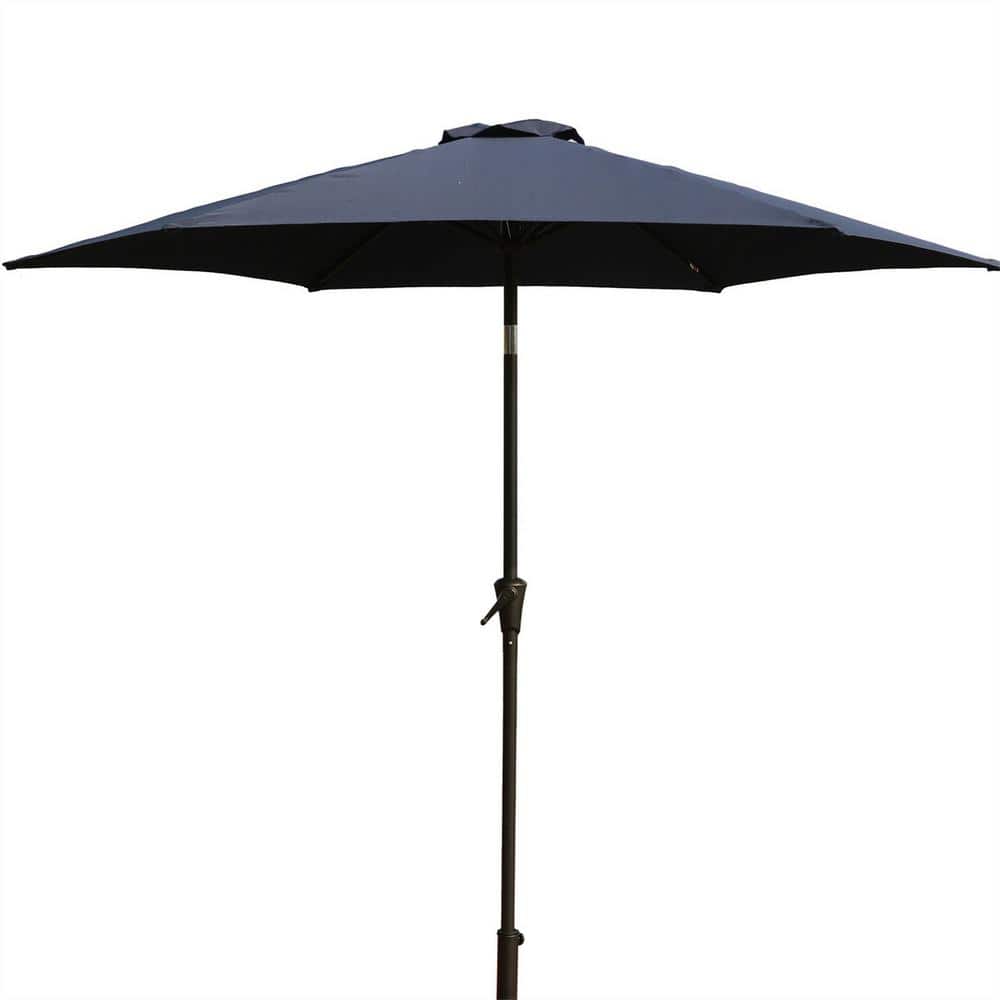 9 ft. Market Patio Umbrella in Navy Blue with Carry Bag