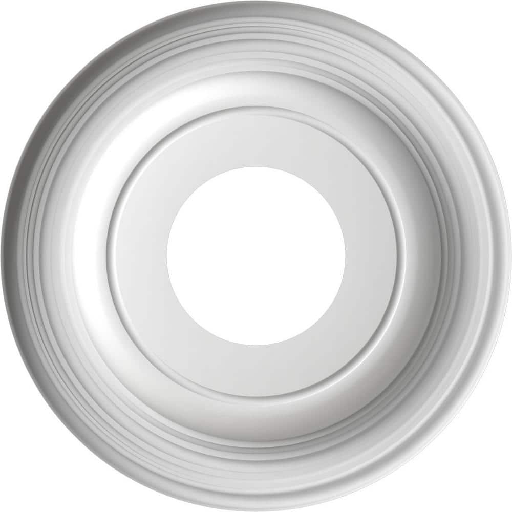 10" Universal Aged Metallic Weathered Steel PVC Ceiling Medallion