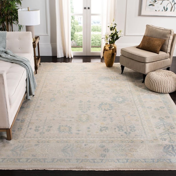 Sultanabad 8 ft. x 10 ft. Ivory/Blue Oriental Area Rug