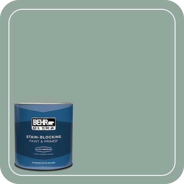 BEHR ULTRA 1 qt. #PPU12-05 Lotus Leaf Extra Durable Satin Enamel Interior Paint & Primer