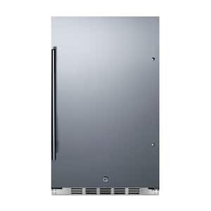 19 in. 3.1 cu. ft. Mini Refrigerator without Freezer in Stainless Steel, Built-In