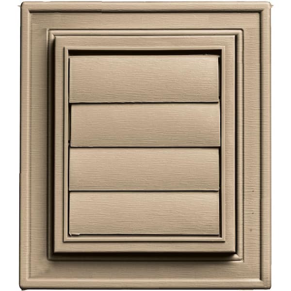 Builders Edge Square Exhaust Siding Vent #069-Tan