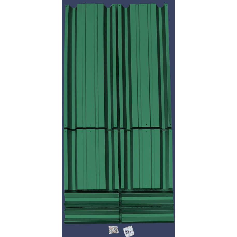 Forest Green 24x48 Inch Metal Raised Planter Box