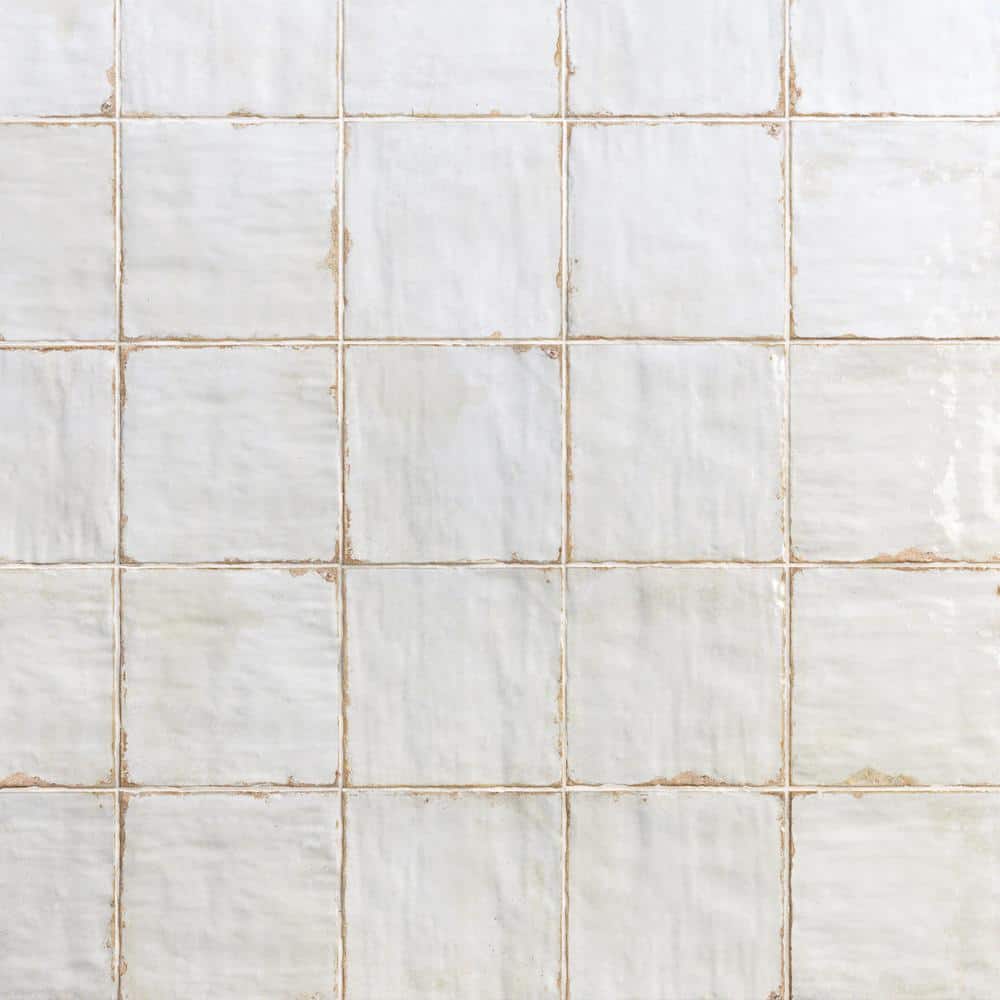 Angela Harris White 8" x 8" Ceramic Wall Tile